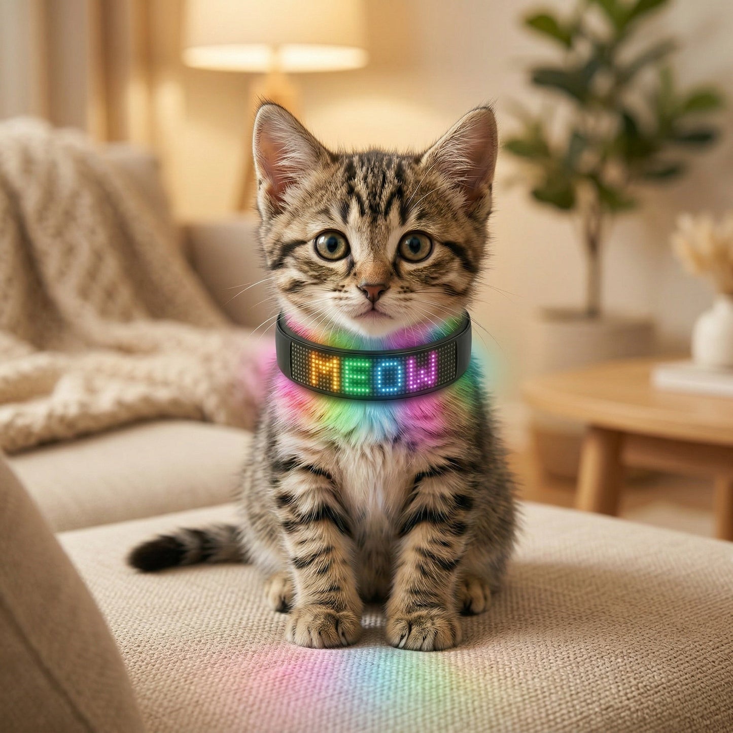 PetFlare LED-Halsband für Hunde – mit Namen & App-Steuerung
