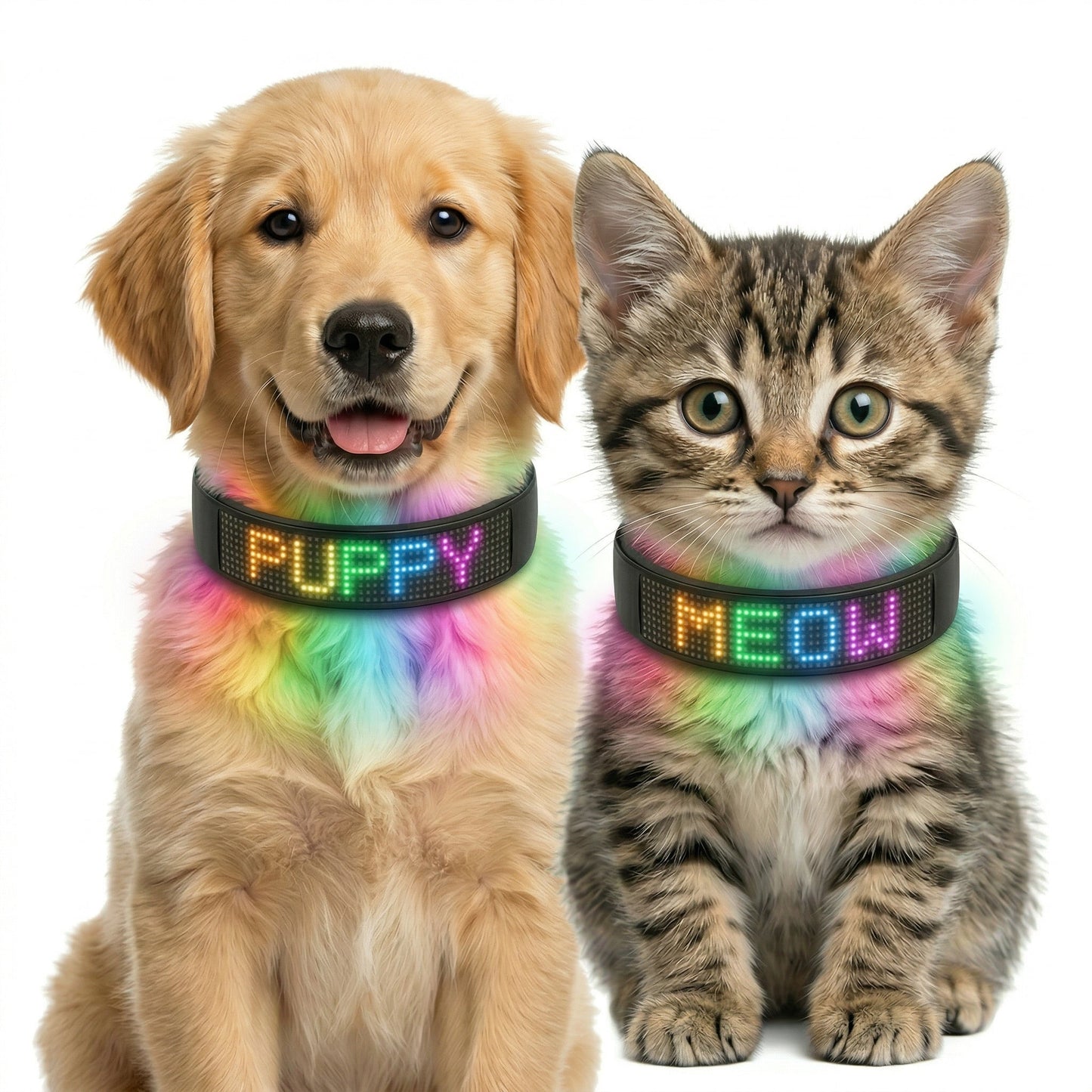 PetFlare LED-Halsband für Hunde – mit Namen & App-Steuerung