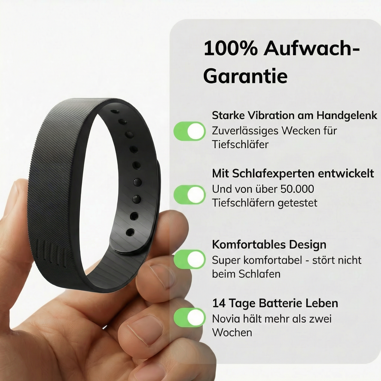 Novia Vibrationswecker | Nie wieder verschlafen