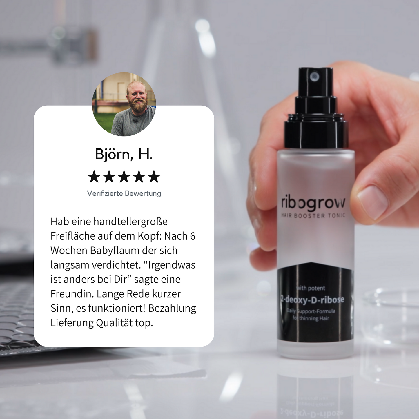 Hair-Booster-Tonic-Set – für stärkeres, volleres Haarwachstum