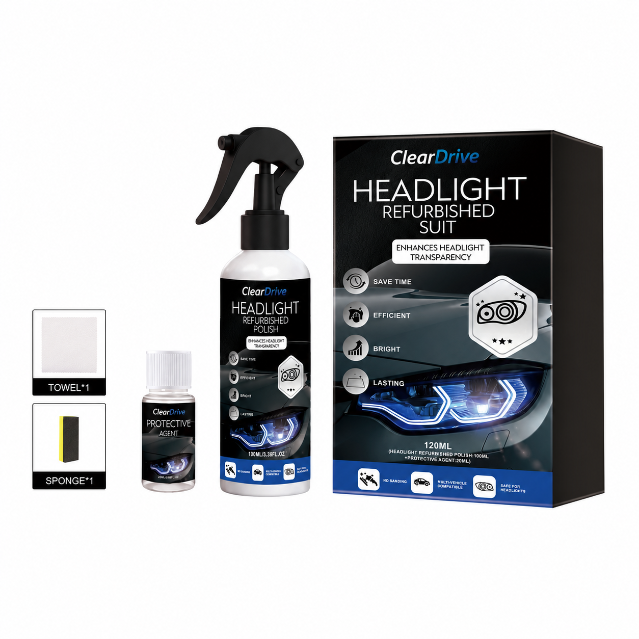 ClearDrive™ | Scheinwerfer-Restaurierungsset