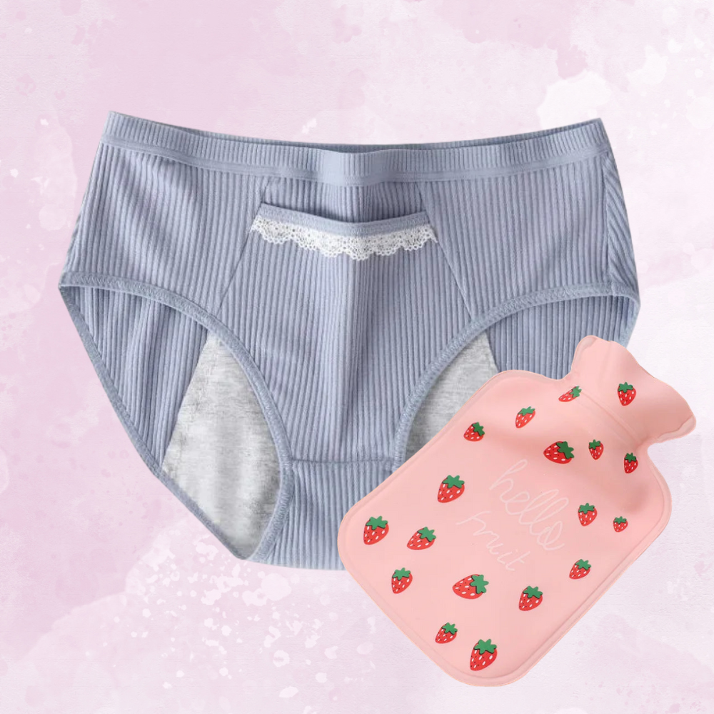 ComfortFlow | Menstruationsunterwäsche (inkl. Mini Wärmeflasche)