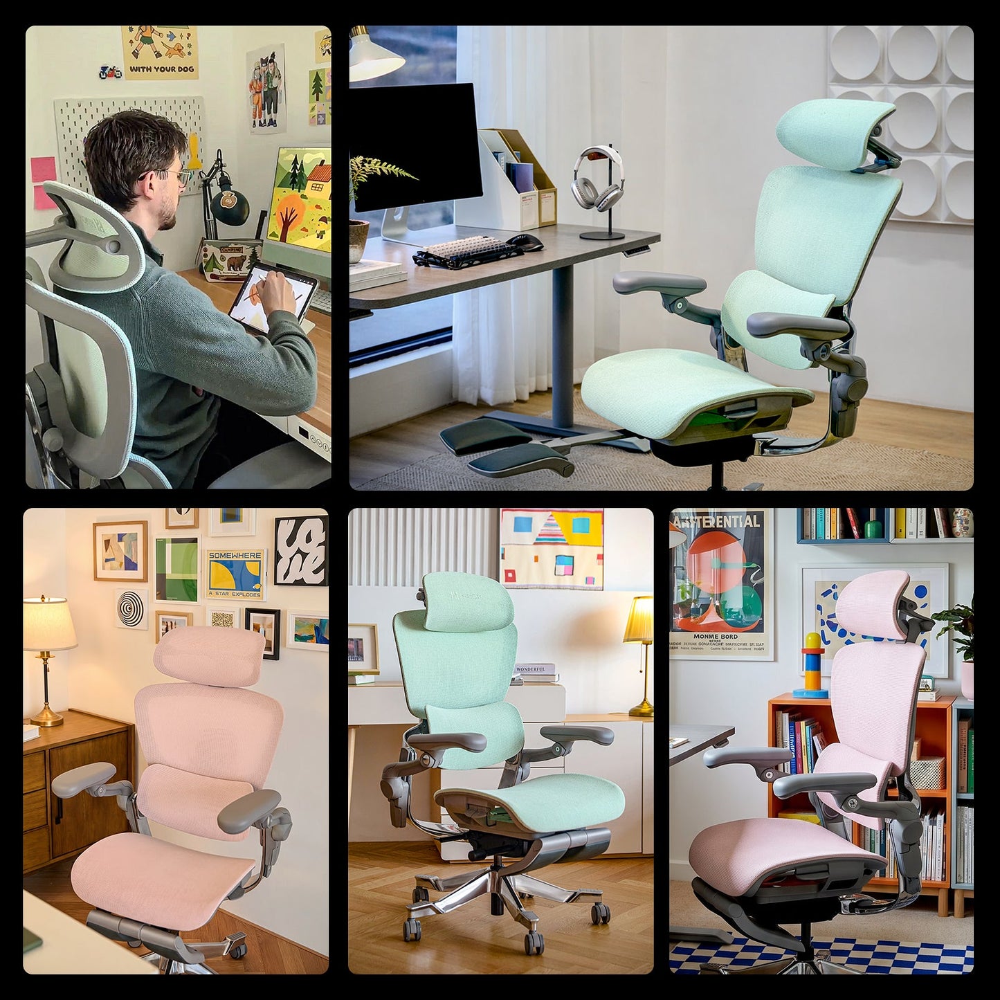 Hinomi H2 Pro Ergonomischer Home-Office-Stuhl mit optionaler Fußstütze – Nachfolger des H1