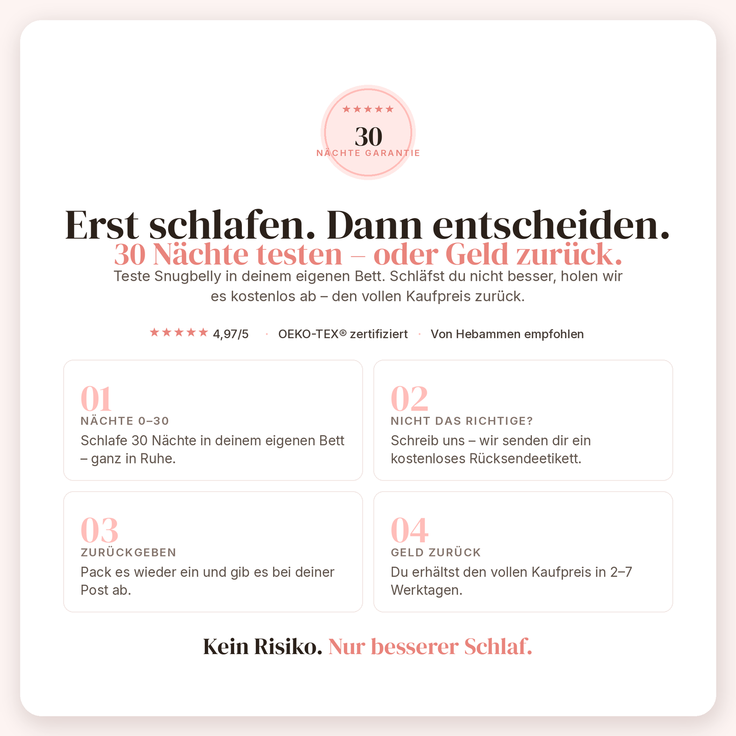 SleepBloom™-Schwangerschaftskissen entlastet und sorgt für mehr Komfort