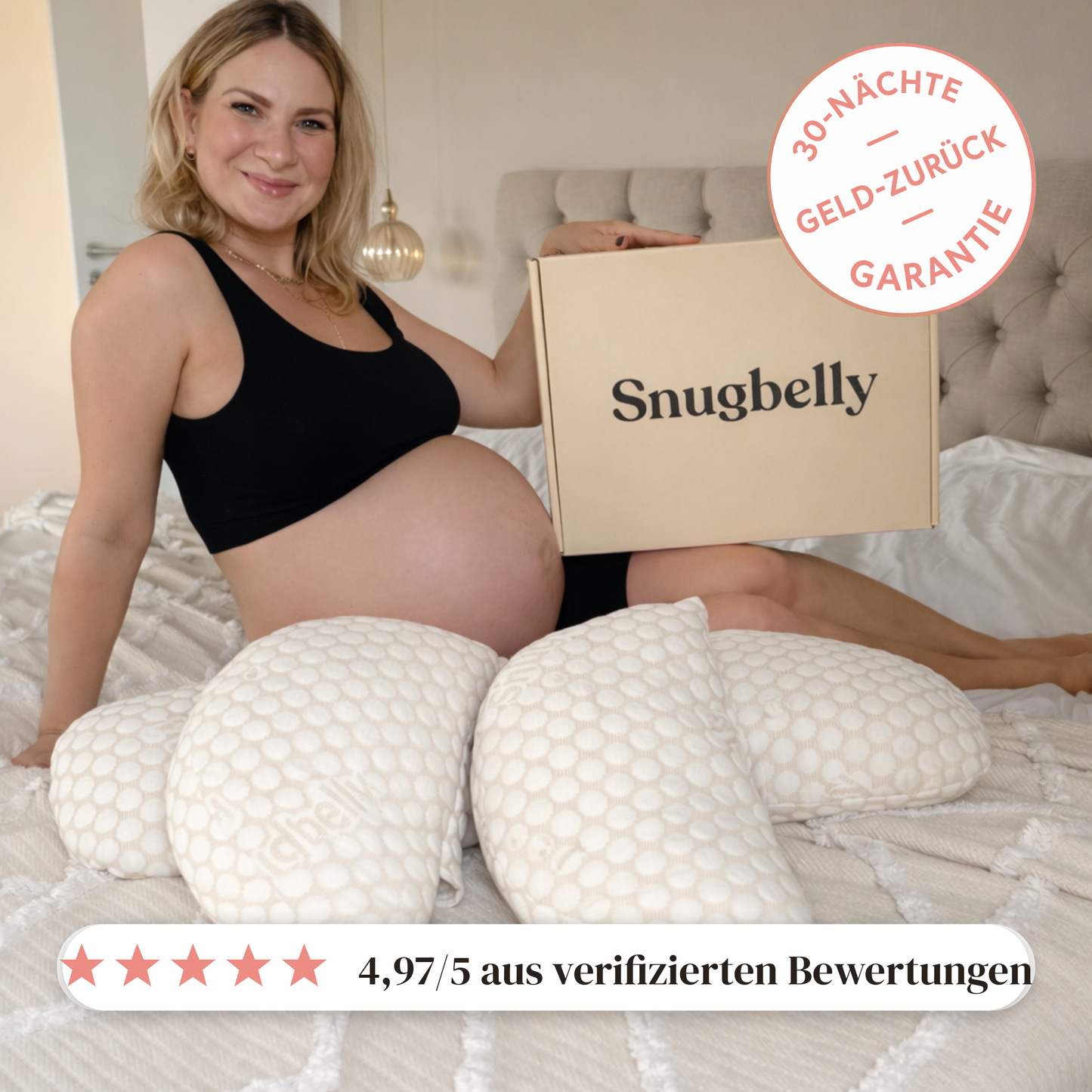 SleepBloom™-Schwangerschaftskissen entlastet und sorgt für mehr Komfort