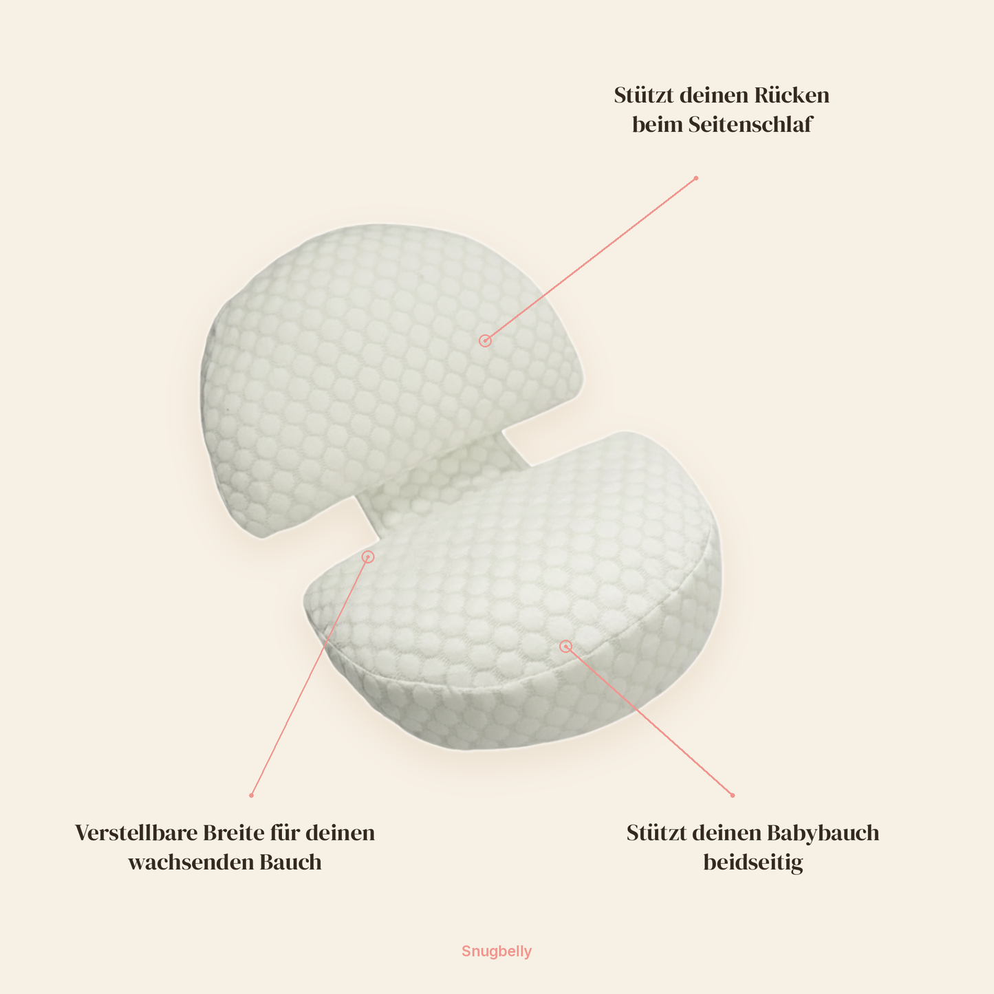 SleepBloom™-Schwangerschaftskissen entlastet und sorgt für mehr Komfort