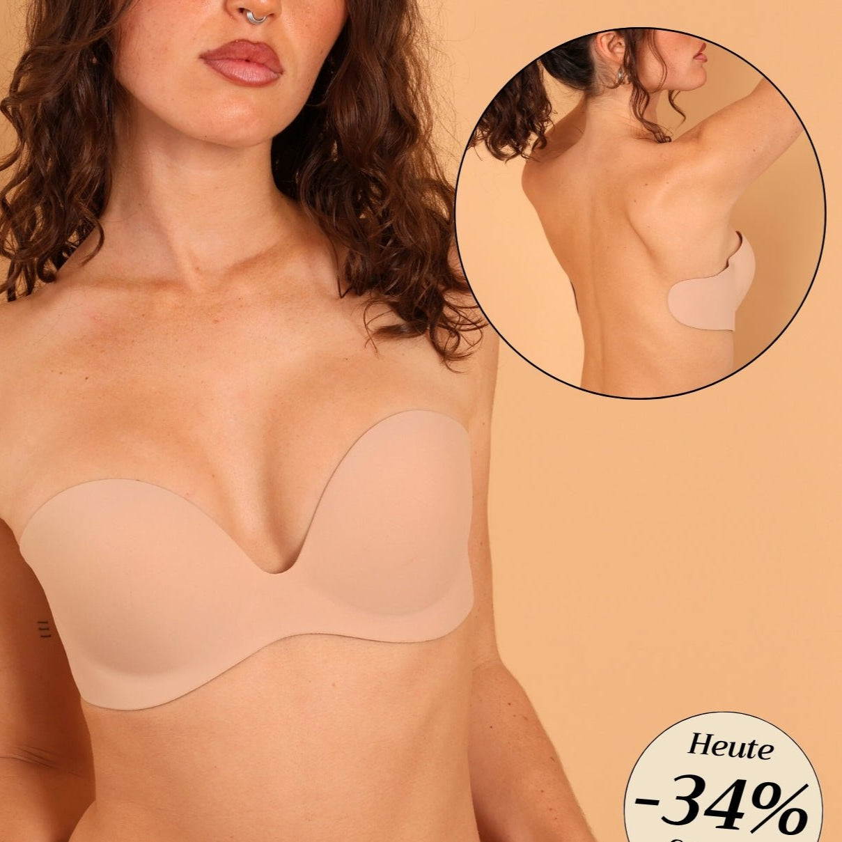 Angebot - Rückenfreier & Trägerloser Pushup Klebe-BH™