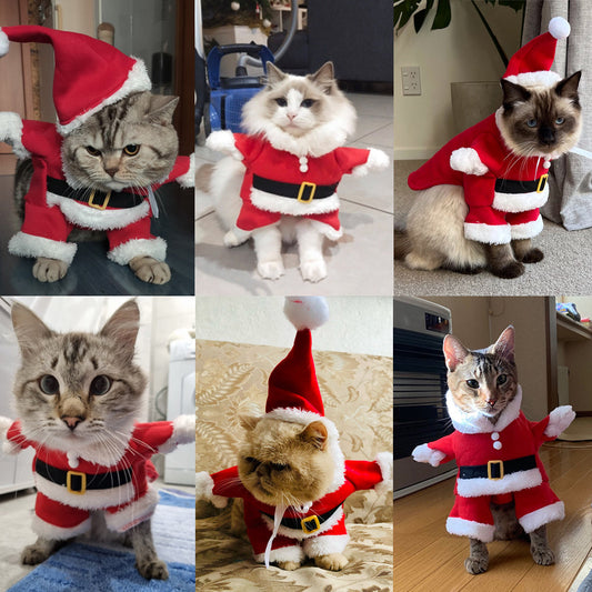 🎄 SantaPaws™ | Weihnachtskostüm für Hunde & Katzen