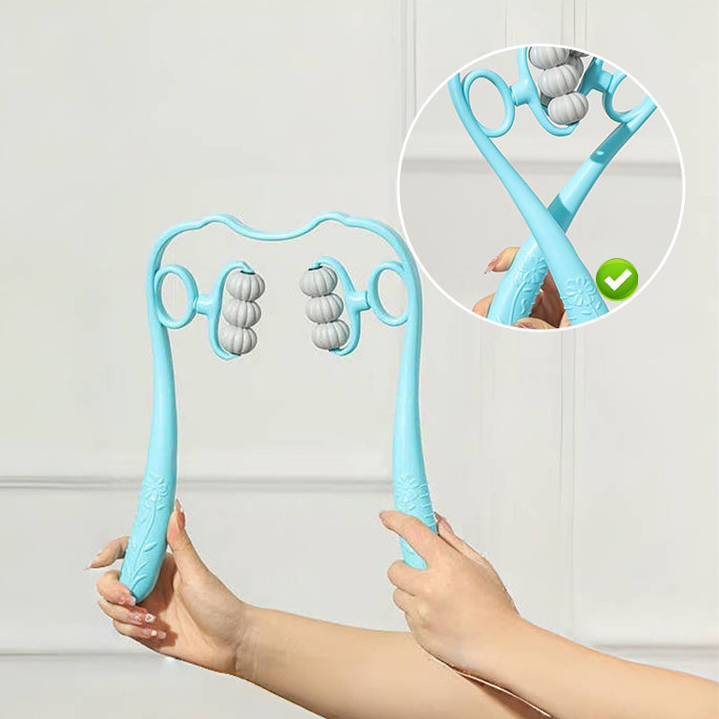 RelaxPro™ | Nackenmassagegerät – Manuelle Massage für Nacken, Rücken & Schultern mit TPR-Massagebällen