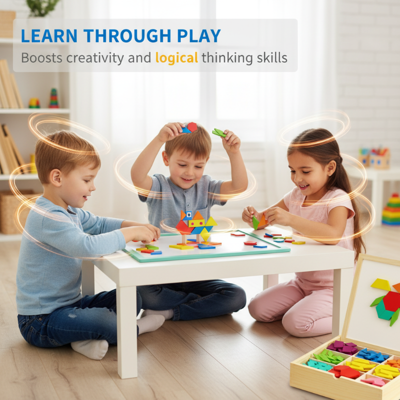 GeoMagico™ Magnetisches Lernspiel | Kreativität & Logik für kleine Entdecker