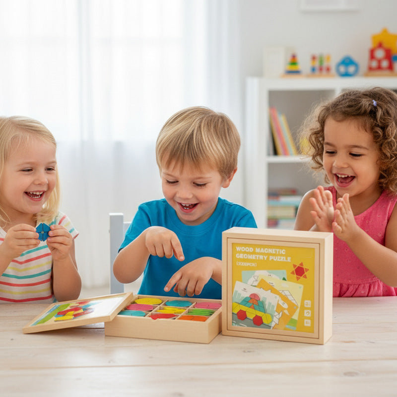 GeoMagico™ Magnetisches Lernspiel | Kreativität & Logik für kleine Entdecker