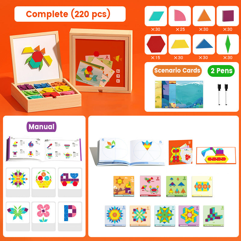 GeoMagico™ Magnetisches Lernspiel | Kreativität & Logik für kleine Entdecker