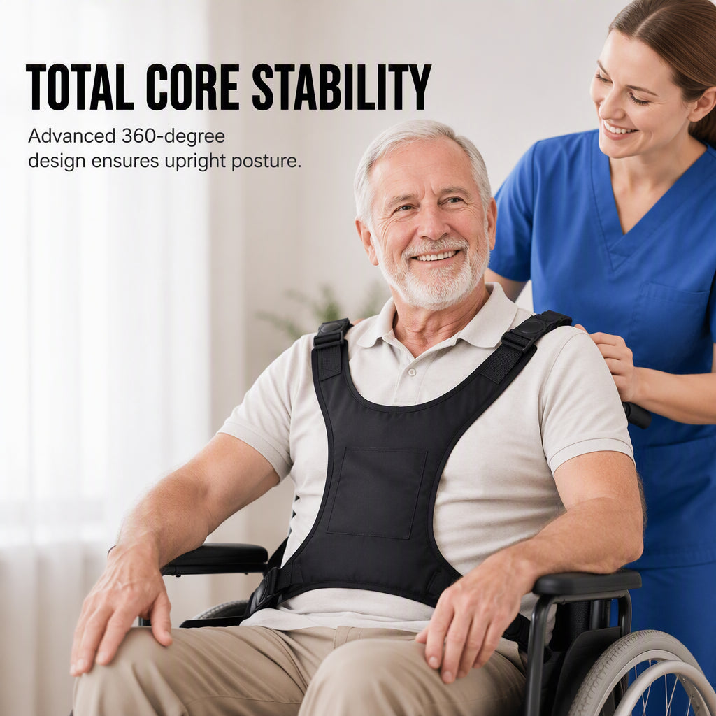CareVest™ – Sicherheitsweste für Rollstühle mit stabilem Halt