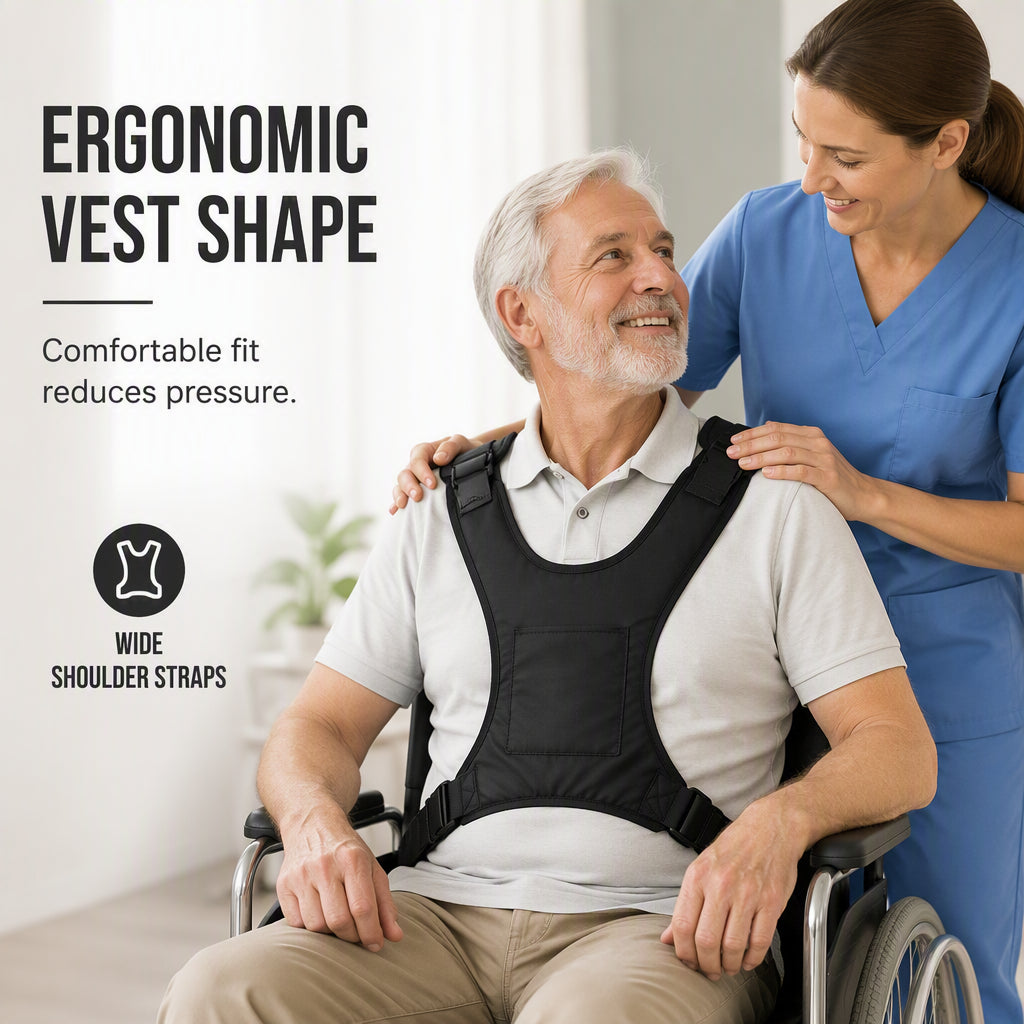 CareVest™ – Sicherheitsweste für Rollstühle mit stabilem Halt