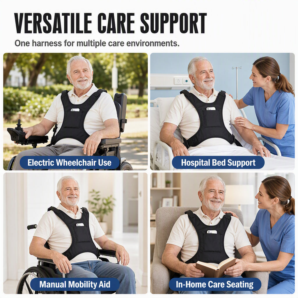 CareVest™ – Sicherheitsweste für Rollstühle mit stabilem Halt