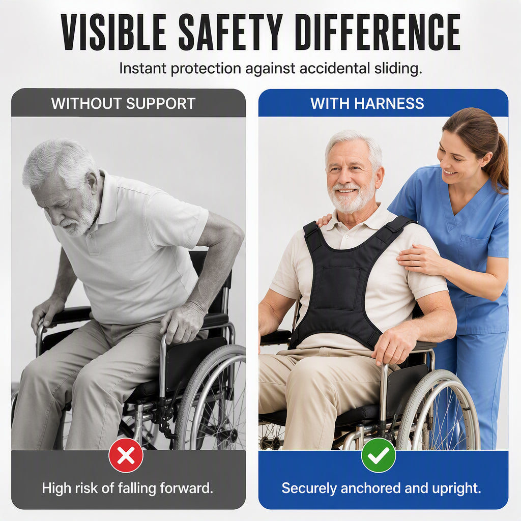 CareVest™ – Sicherheitsweste für Rollstühle mit stabilem Halt