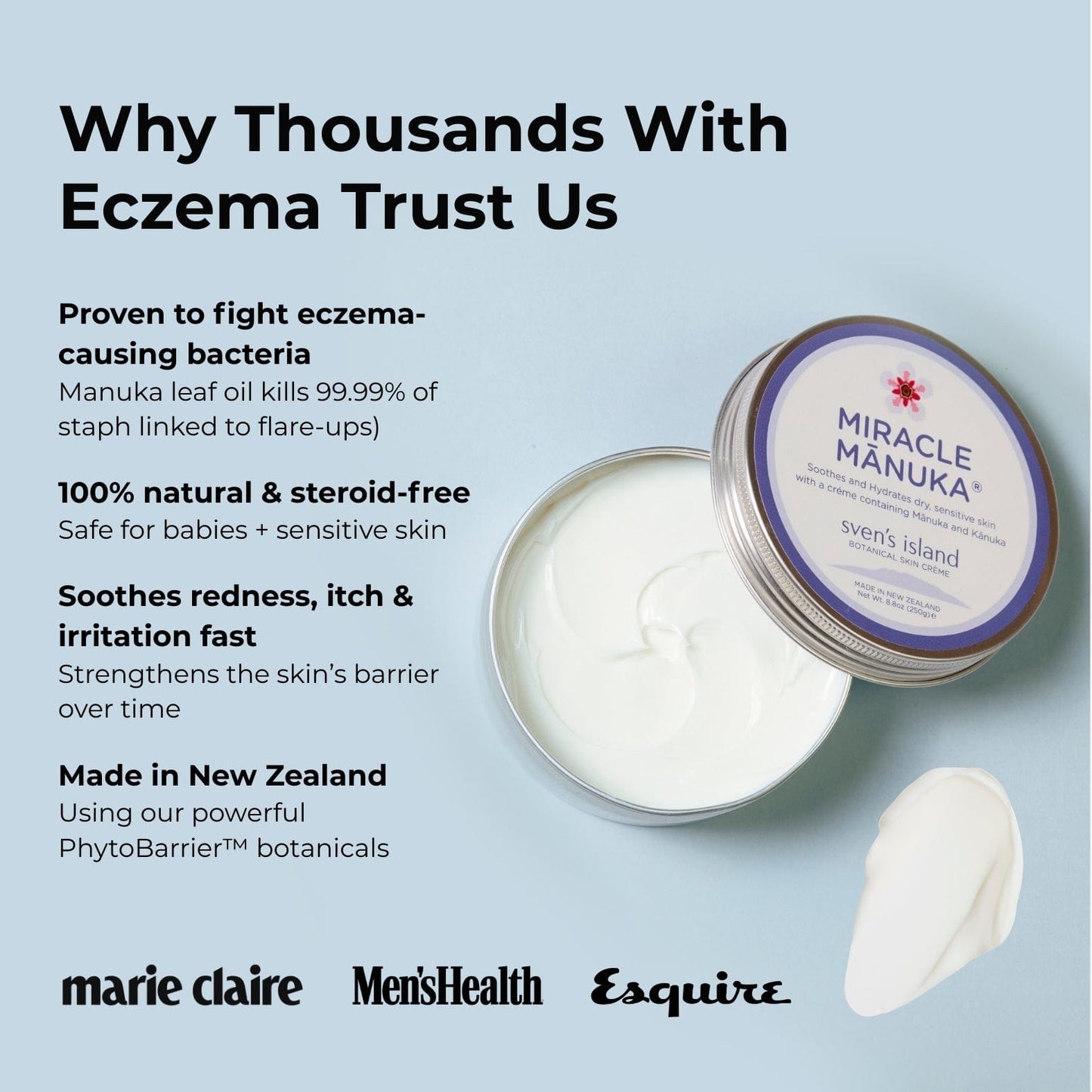 Miracle Manuka | Wunderbare Manuka-Tagescreme für trockene und juckende Haut | 100 g