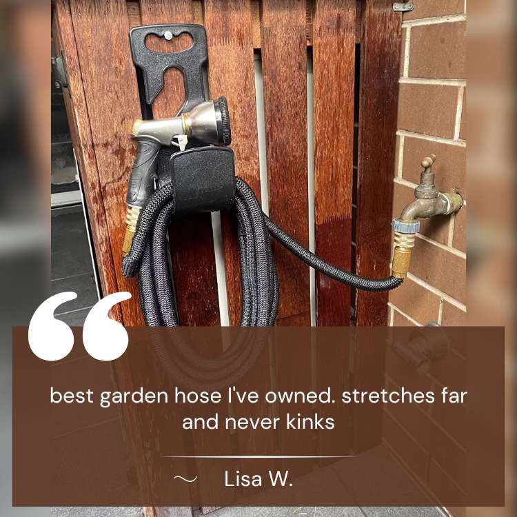 FlexFlow™ | Ausdehnbarer Gartenschlauch – Leicht, knickfrei und bis zu 30 m Reichweite