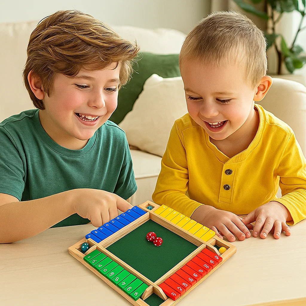 FlipBox™ | Shut-The-Box Familienspiel für 4 Spieler