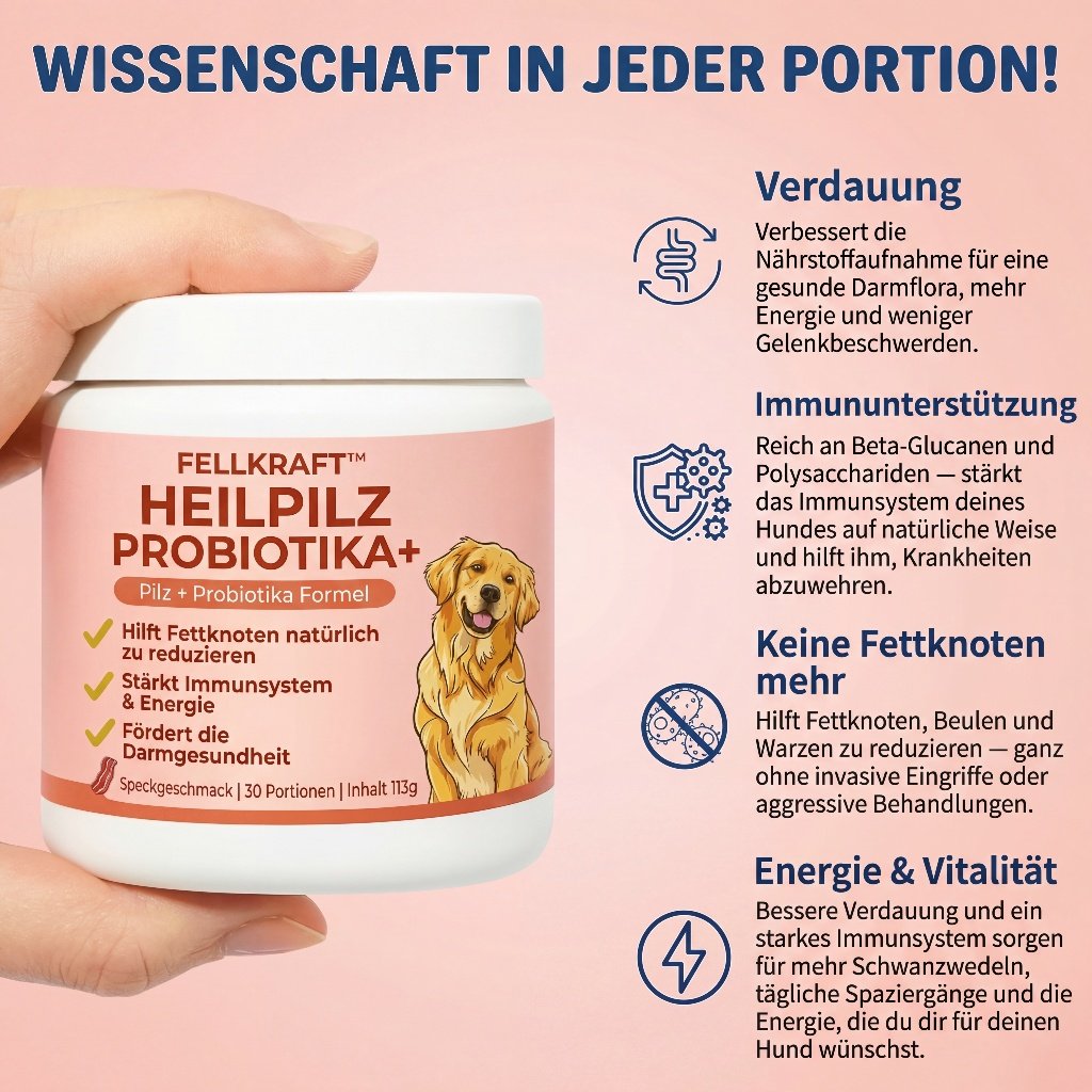 1+1 GRATIS | Fellkraft® Turkey Tail Heilpilz + Probiotika