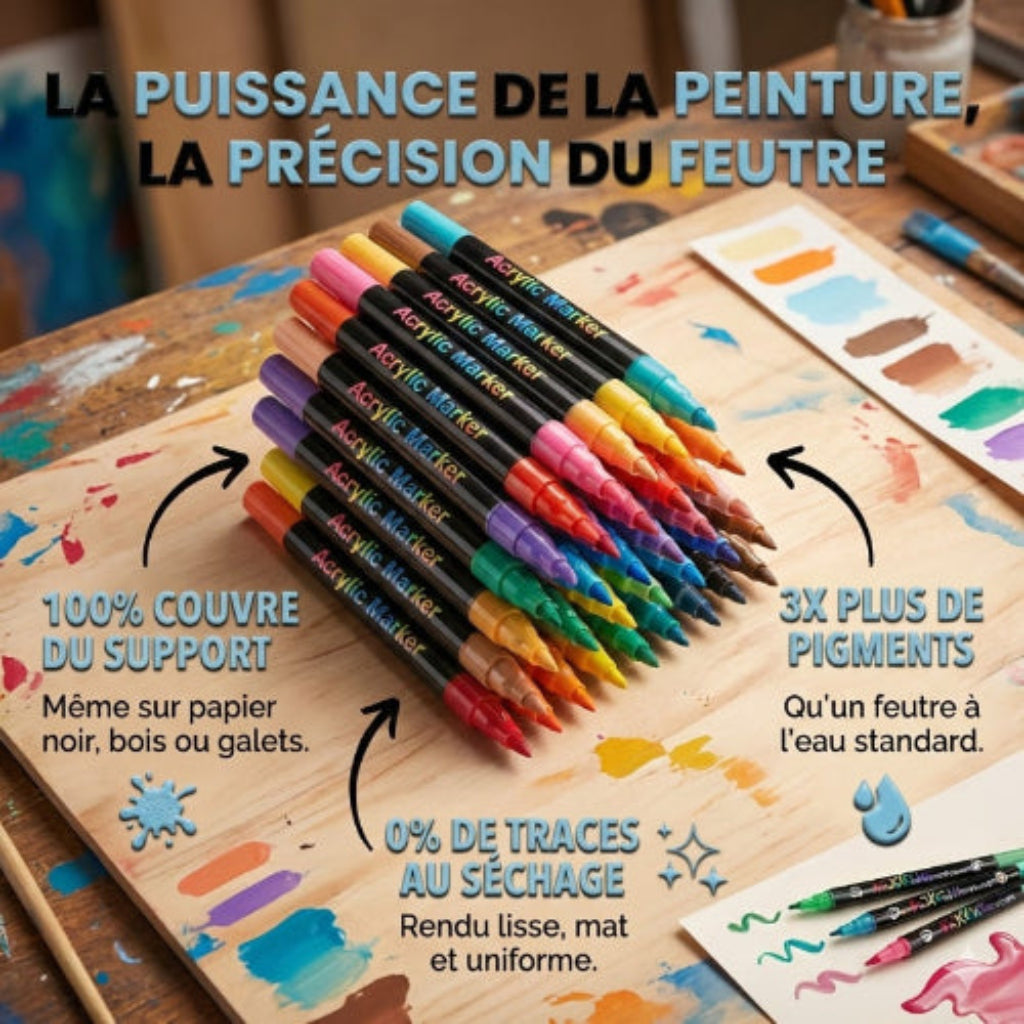 L'ACRYL'ART™ - Feutres Acryliques