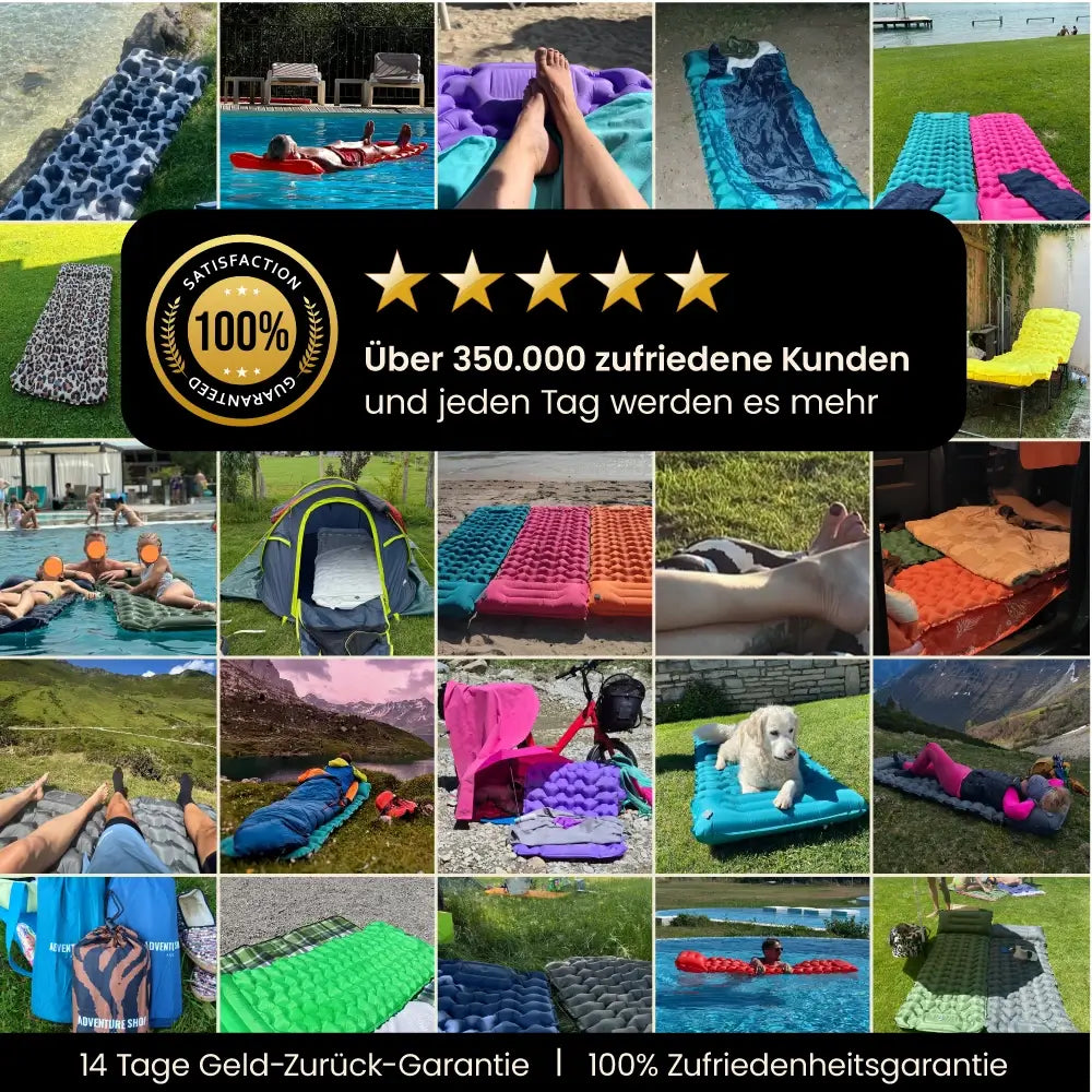Ultraleichte & kompakte Isomatte - perfekt für unterwegs