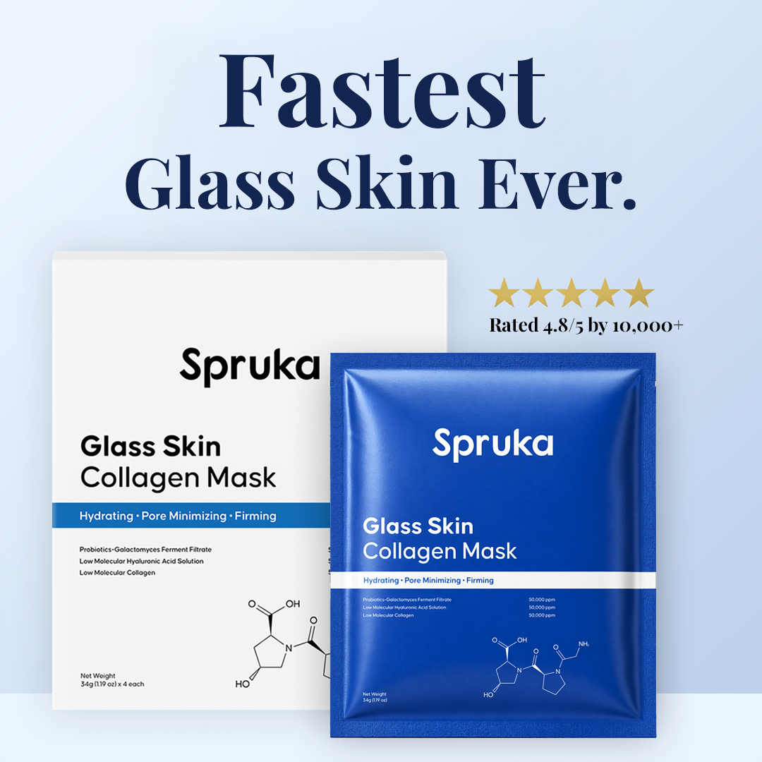 Spruka® Glass Skin Collagen Maske