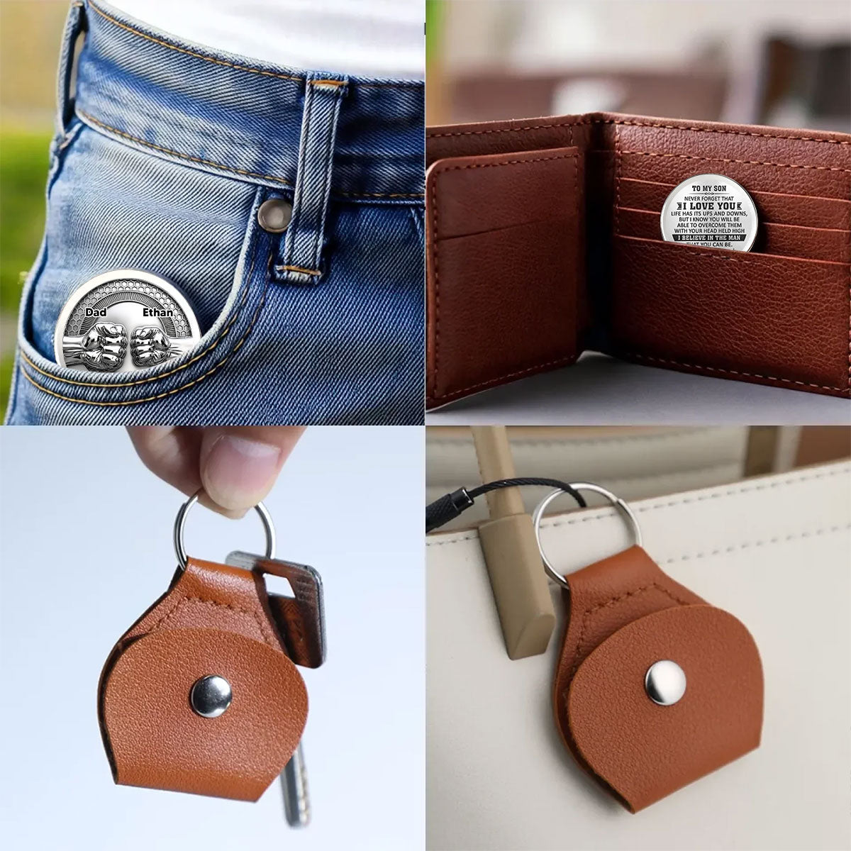Ich bin für dich da | personalisierte Taschenumarmung