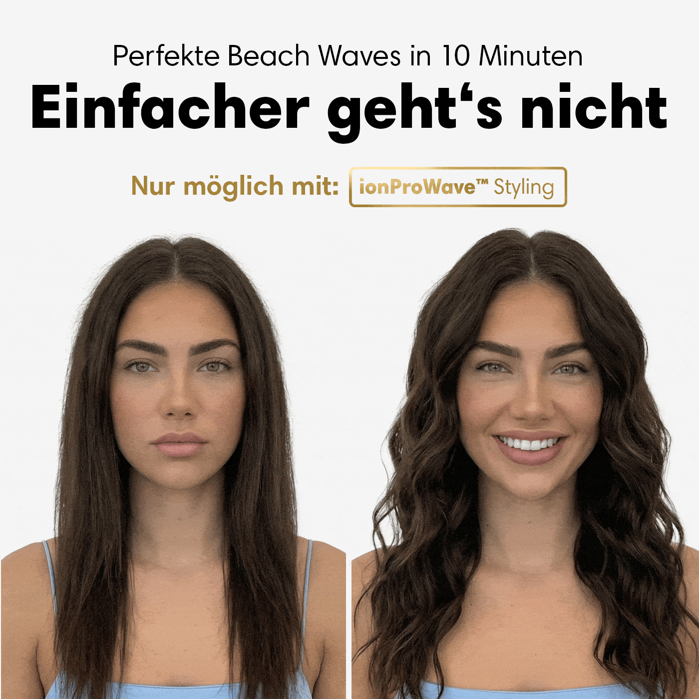 IonProWave™ zaubert langanhaltende Beach Waves ohne Frizz