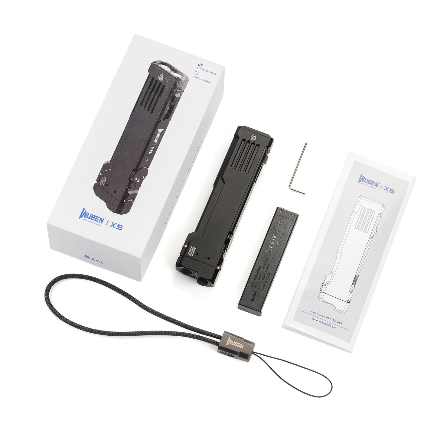 WUBEN X5 3-in-1 1300 Lumen Kompakte EDC-Taschenlampe