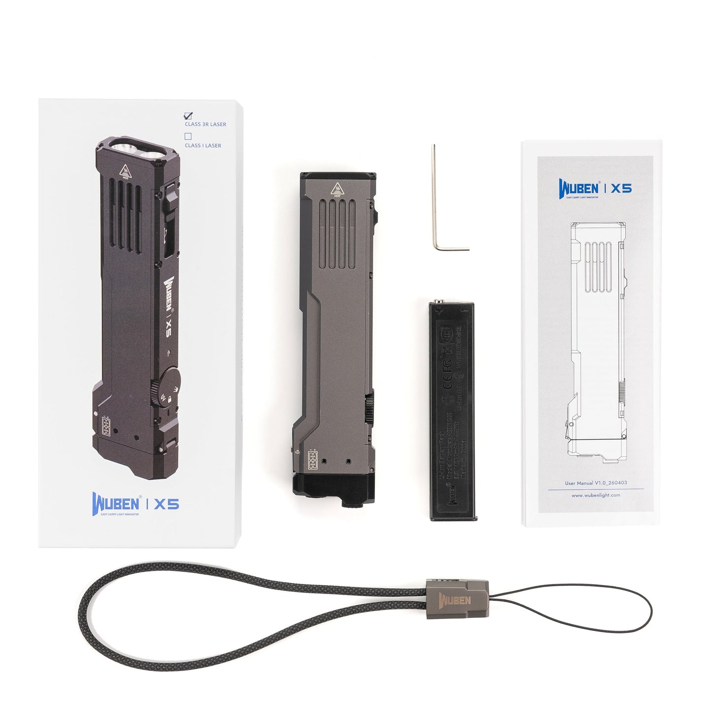 WUBEN X5 3-in-1 1300 Lumen Kompakte EDC-Taschenlampe