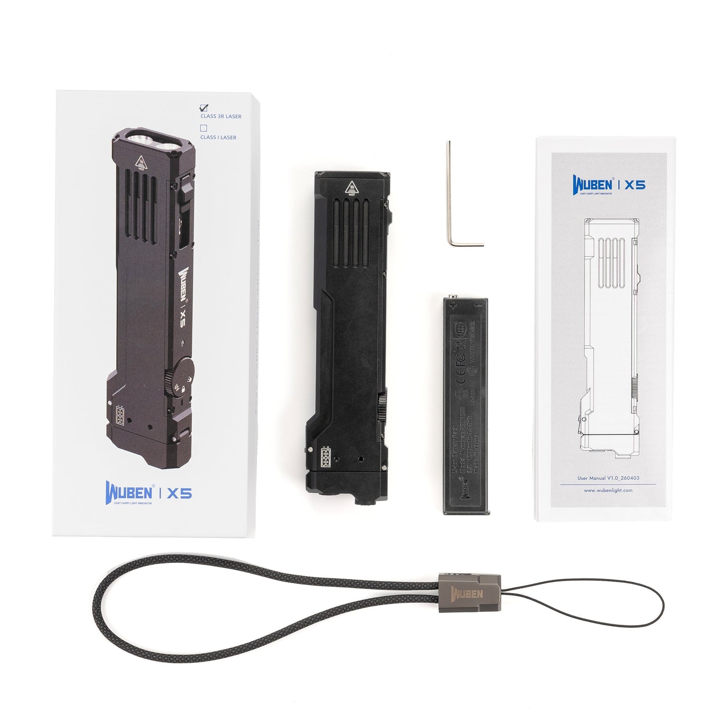 WUBEN X5 3-in-1 1300 Lumen Kompakte EDC-Taschenlampe